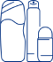 Pictogram dat een droge of beschadigde huid symboliseert.